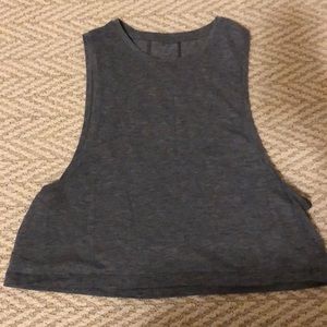 Lulu lemon muscle tee crop top